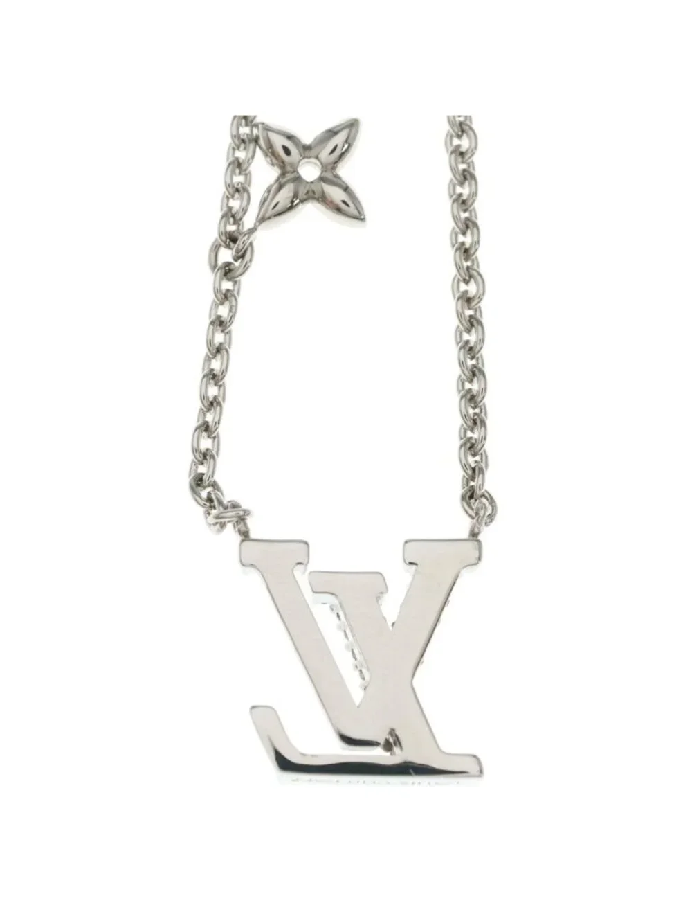 Louis Vuitton LV Iconic Rhinestone Necklace Silver